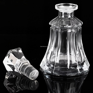 250MLHand UV Painting <strong>Attar</strong> Display Customized Logo Glass Oud Oil Bottle Decanter - Product Image 2