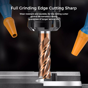 HRC55 Carbide End Mill <strong>1</strong> 2 <strong>4</strong> 5 6 8 10mm <strong>4</strong> Flutes End Milling <strong>Cutter</strong> Alloy Coating Tungsten Steel End Mill with TiAlN Coated - Product Image 5