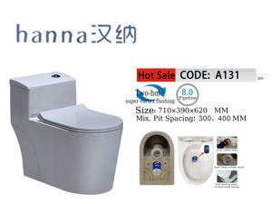 आधुनिक सफेद हाथी एक टुकड़ा सिरेमिक सैनिटरी वेयर गुणवत्ता दोहरी फ्लशिंग सिफोनिक प्रौद्योगिकी शौचालय होटल विला के लिए - Product Image 3