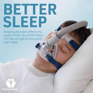 Mars Wellness Ultra ince 12 filtre CPAP kiti 3B tıbbi Luna G3 serisi enjeksiyon plastik ile uyumlu abd'de yapılan - Product Image 6