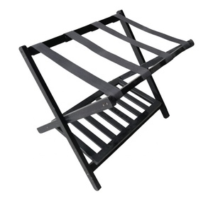 H0wood حامل أمتعة قابل للطي من الخشب الصلب غرفة نوم 42-للبيع بالجملة من المصنع لتوريد الضيافة - Product Image 1