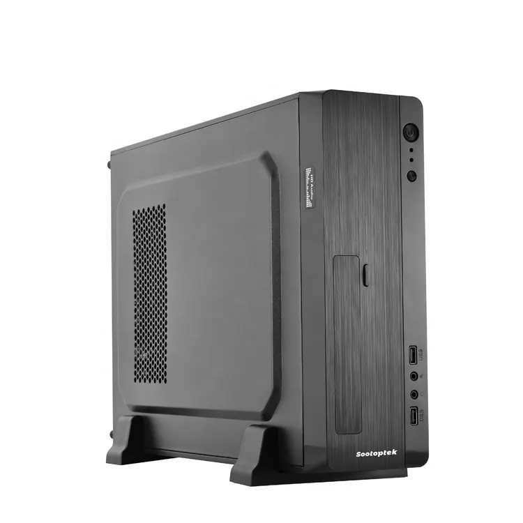 Gamer con marchio personalizzato be silent slim atx full tower desktop gaming cube table computer PC case