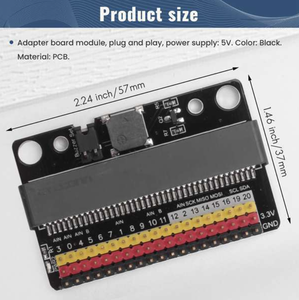 Microbit genişletme kartı adaptör panosu IOBIT V1.0 Scratch Python çocuk programlamayı destekler