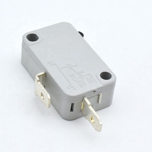 16A 250 V Micro สวิทช์ตรวจจับสวิทช์ SH6-2 สีเทาสวิทช์ชั่วขณะหนึ่ง pin และไม่มีด้ามจับ - Product Image 3