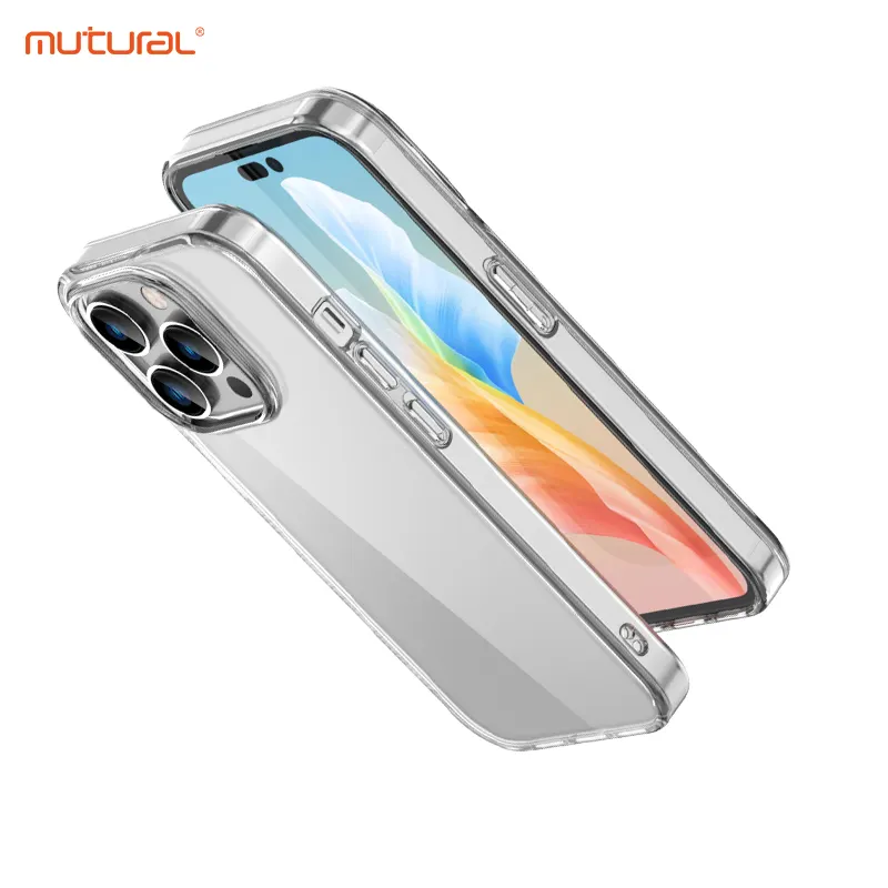 Großhandel für iPhone15 Mutural Crystal Series Hülle transparente stoß feste magnetische Handy hülle für iPhone 15 14 Pro Max X XR XS