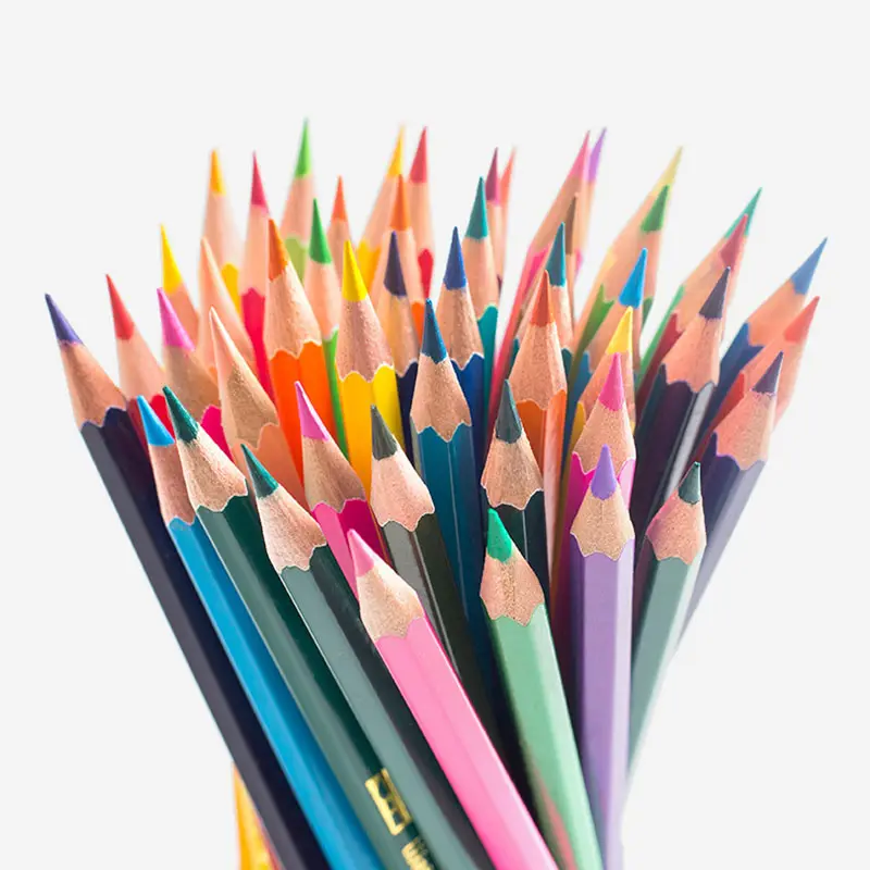 Lápis infantil solúvel em água, 100 cores, para crianças, multicolor, escova de chumbo, pincel de arte, conjunto de lápis, venda imperdível