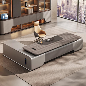 Oficina de mesa Oficina Mesa ejecutiva moderna grande Gerente CEO Boss Muebles de oficina de lujo Escritorio de oficina en casa Escritorio en forma de L - Product Image 1