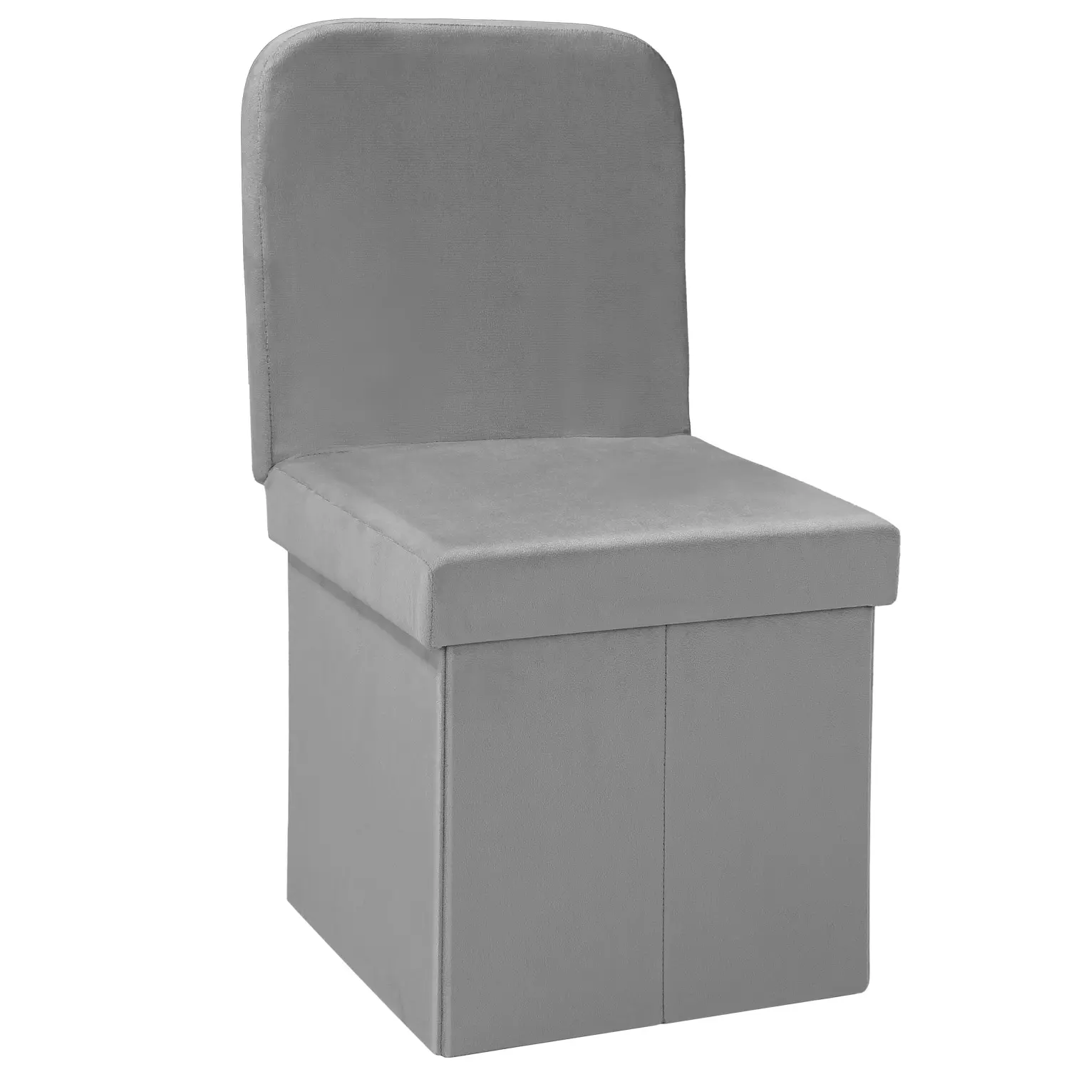 Veludo Otomano Cadeira com Encosto Dobrável Armazenamento Pouf Personalizado Sala Mobiliário Moderno Armazenamento Caixa Cadeira Toda Venda