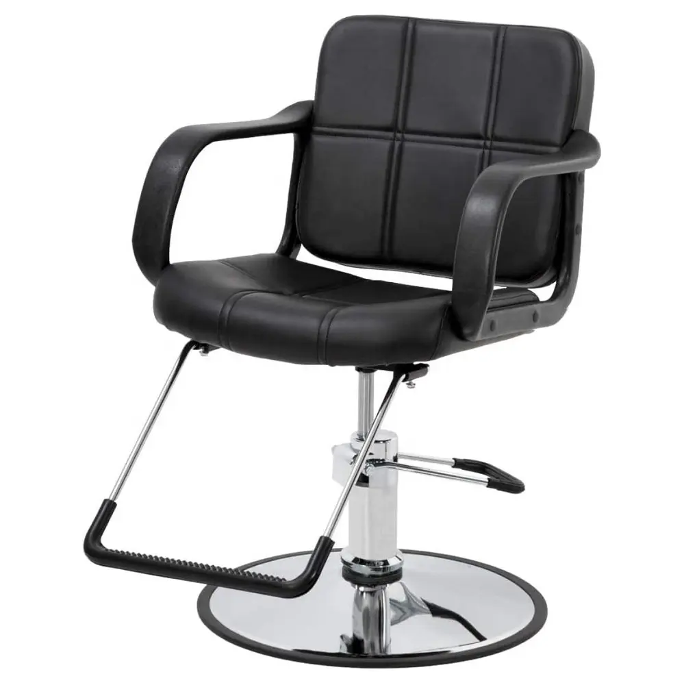 Cadeira de cabeleireiro hidráulica ajustável, cadeira giratória 360 graus para salão de barbeiro e cabelo para homens e mulheres