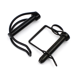 Square &amp; Double Wire Loop Lock Pins <strong>Black</strong> Oxide Steel Wire Locking Pin for Heavy Duty - Product Image 1
