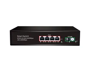 ファイバーネットワークスイッチ4ギガビットPOEスイッチから1ギガビットSCポート20km Towal Power 65W IEEE802.3af/atに準拠 - Product Image 1