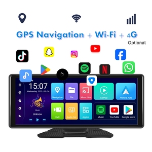 Zmecar PND 10.26 "スマートスクリーンAndroidカーラジオステレオAndroid自動WIFI BT GPS 4G FMMP5プレーヤーカースクリーンポータブルCarPlay - Product Image 3