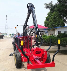 China Samtra!! Forest <strong>Machines</strong> 3 Ton <strong>Timber</strong> Trailer, Logging Trailer with Crane - Product Image 2