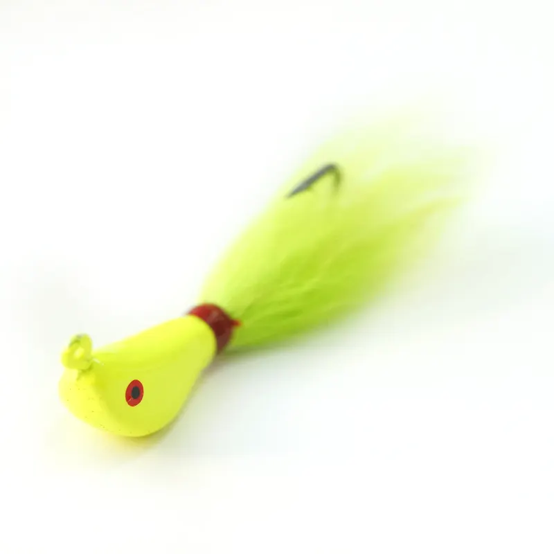 10g 3/8oz Banana Bucktail Jig Super Striper capelli d'acqua salata Fluke esche da pesca esca per Bass Walleye Striper Surf Fishing Rig Ji