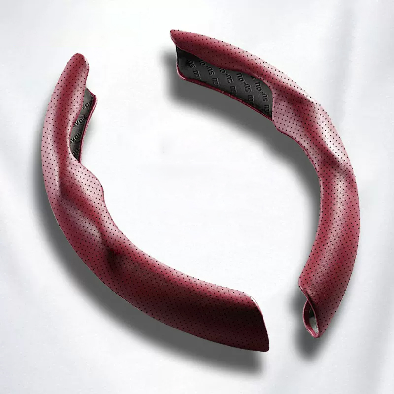 En cuir vin rouge