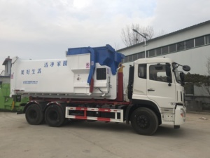 18cbm rác xe tải thùng rác có thể làm sạch máy nén chất thải Trailer - Product Image 6