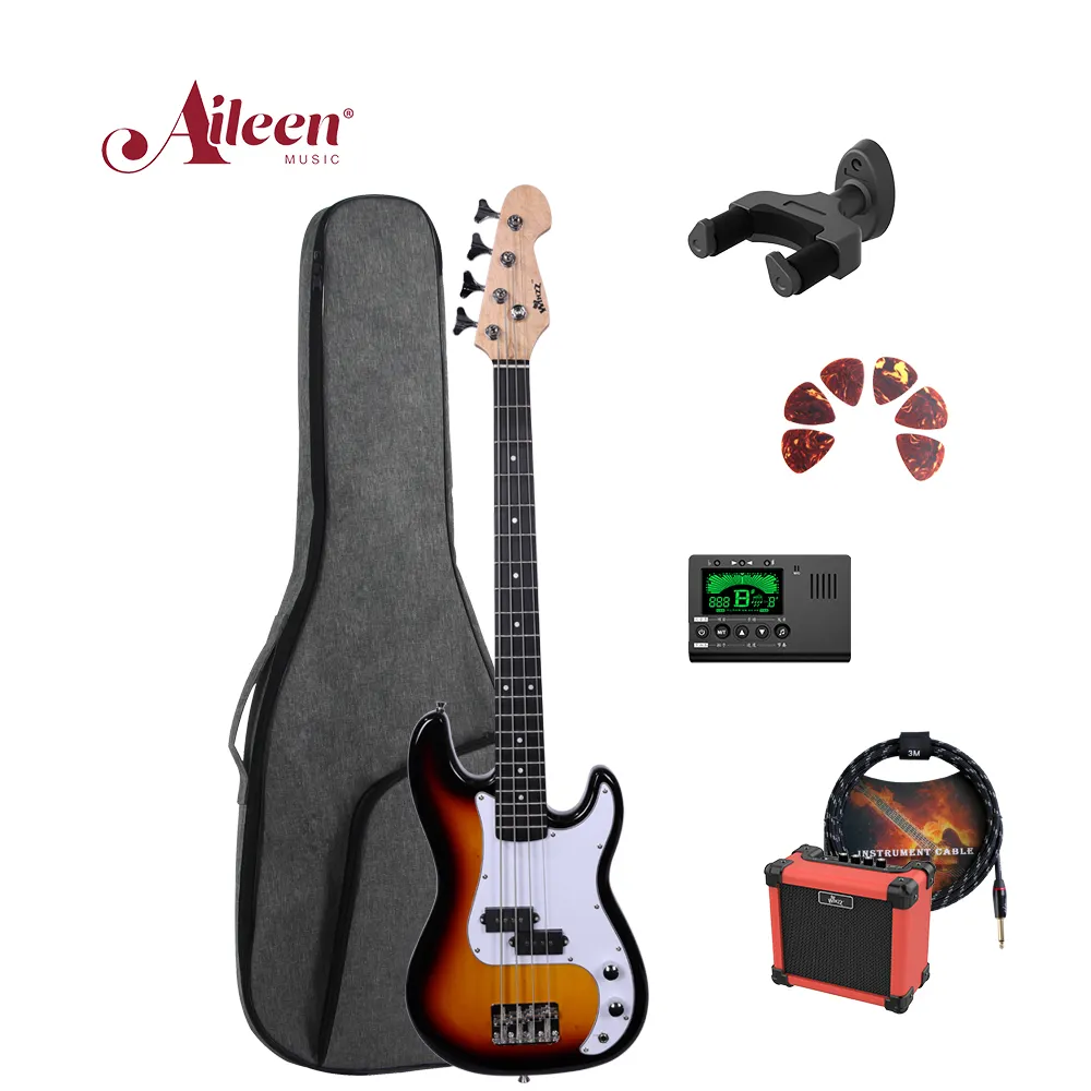 Guitarras Eléctricas de bajo, kit de bajo eléctrico de 38 pulgadas, serie corta (EBS150-38)