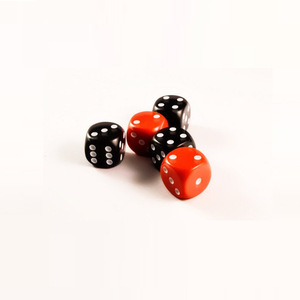 Thương hiệu mới cao cấp số 12 xúc xắc tròn Mạt chược phụ kiện trò chơi bàn màu đỏ đen cung cấp xuyên biên giới - Product Image 1