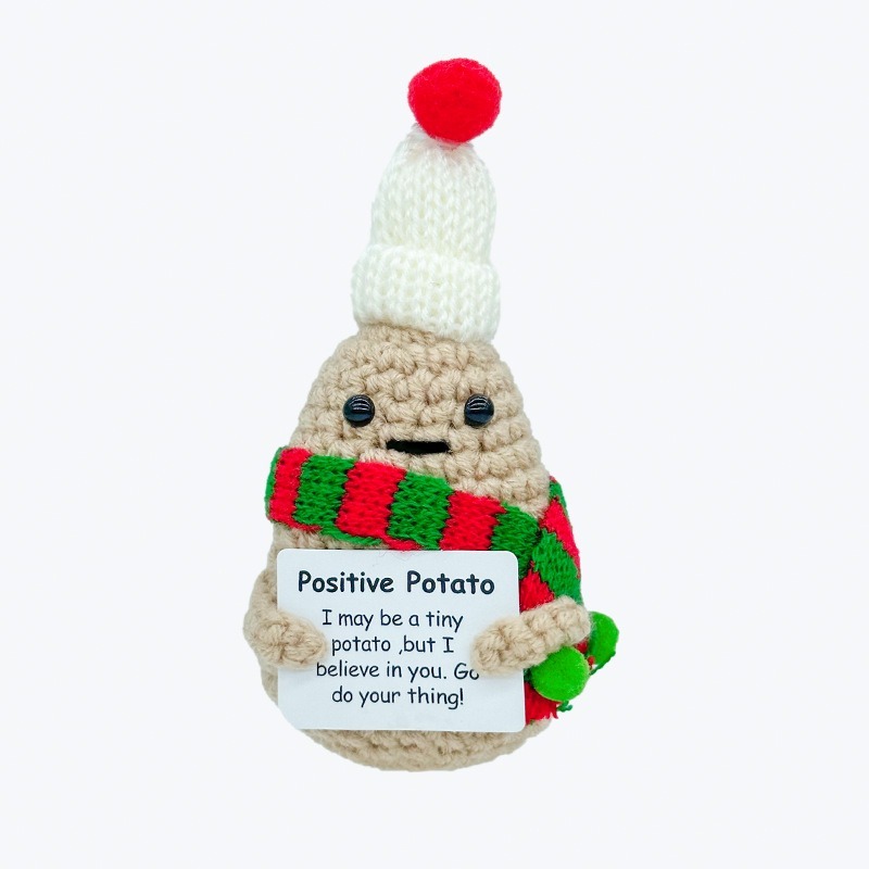 White hat Christmas potatoes
