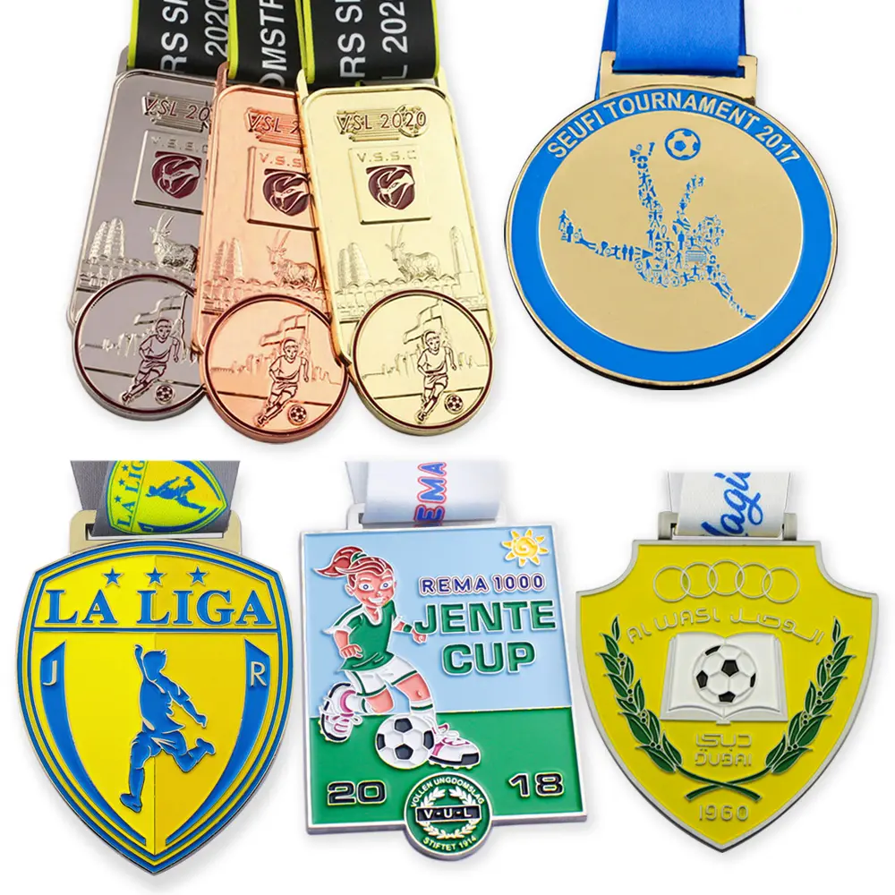 Custom Zinklegering 3d Sport Metalen Medaille Marathon Running Race Award Medailles