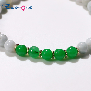 Bestone 6mm Natural <strong>Jade</strong> with Fresh Water Pearl Bracelet <strong>Jade</strong> Convallaria Real <strong>Jade</strong> Bracelet - Product Image 5