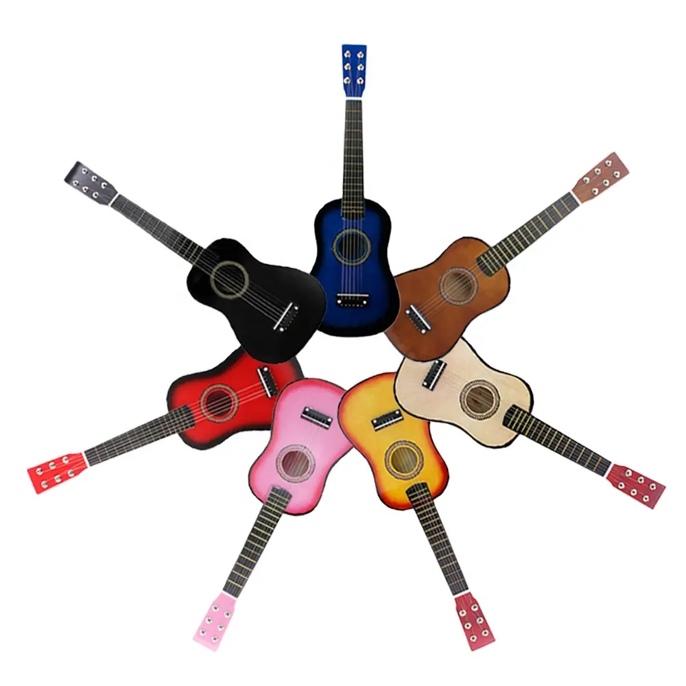 Toptan fiyat IRIN marka 23 inç oyuncak ahşap ucuz çin akustik küçük gitar çocuklar için hediye