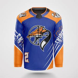 Toptan buz hokeyi <span class=keywords><strong>Jersey</strong></span> 100% Polyester herhangi bir Logo özel geri dönüşümlü hokey forması - Product Image 6