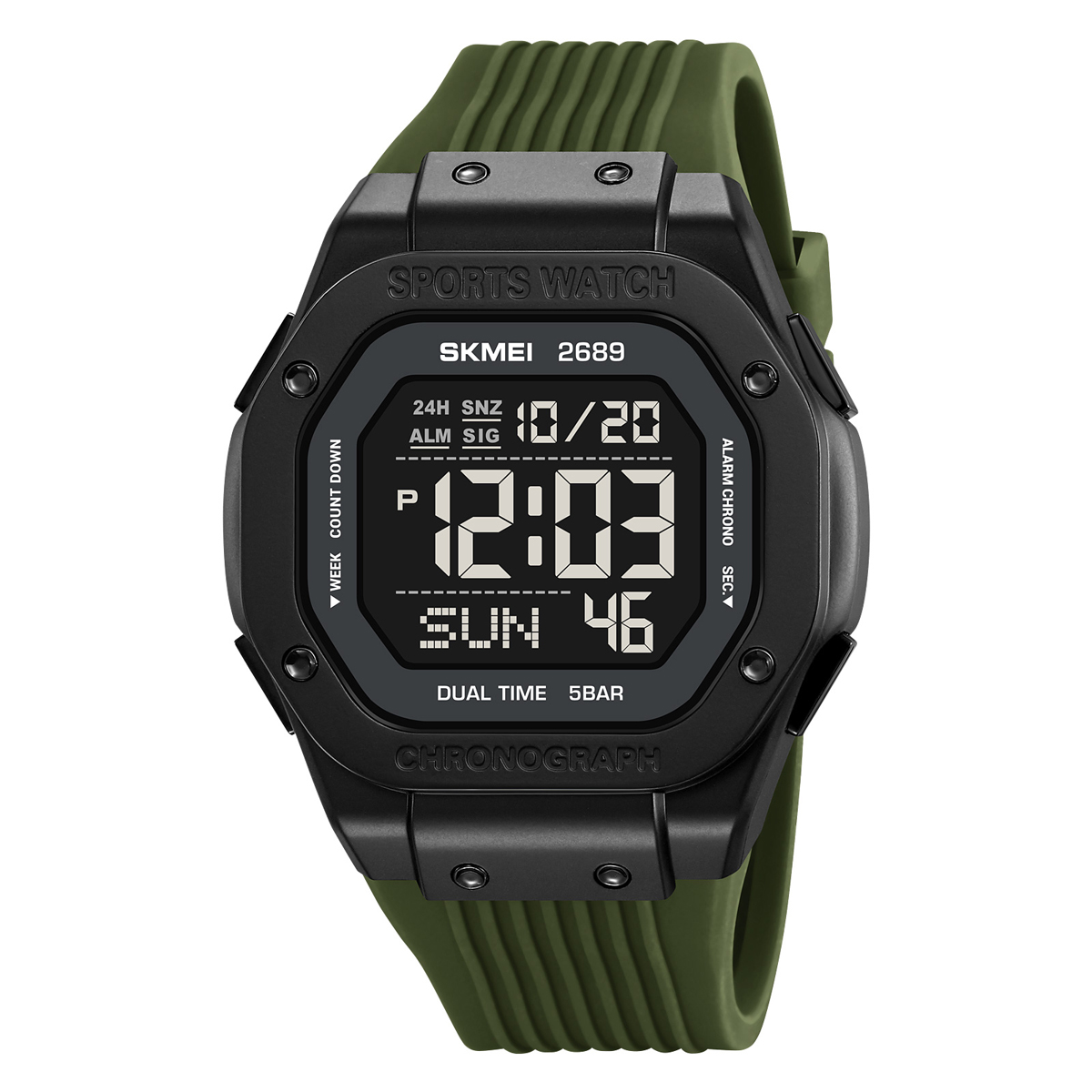 black/dark green