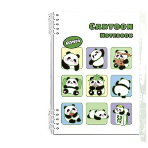 B5 Simple Learning Postgraduate Entrance Exam Notebook Abnehmbare Loseblatt-Spule Cartoon Panda Gedruckt Hoher Farbwert A3 Größe - Product Image 5