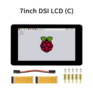 Raspberry Pi 7 Zoll kapazitives LCD-Touchscreen-IPS-Display für Raspberry Pi 1024x600 DSI-Schnitts telle für RSP Pi4/3B CM mit Gehäuse