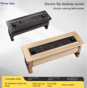 Elektrisches multifunktion ales Desktop Office Socket Flip und Embedded Design mit 2 USB 2 Socket Ports UK Standard - Product Image 2