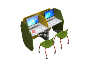 Popular <strong>Design</strong> <strong>Laboratory</strong> 4 Seat <strong>Computer</strong> Desk Wooden <strong>Table</strong> Seat Stand CPU Holder <strong>Table</strong> with Partitions - Product Image 5