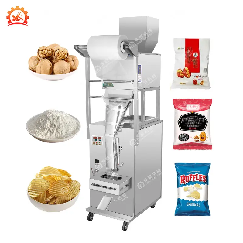 DZD-420B Custom 100-999g Nitrogênio Flush Pop Milho Batata Chips Puffed Snacks Máquina De Embalagem