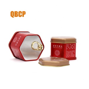 小尺寸可回收六角锡罐定制印刷 - Product Image 1