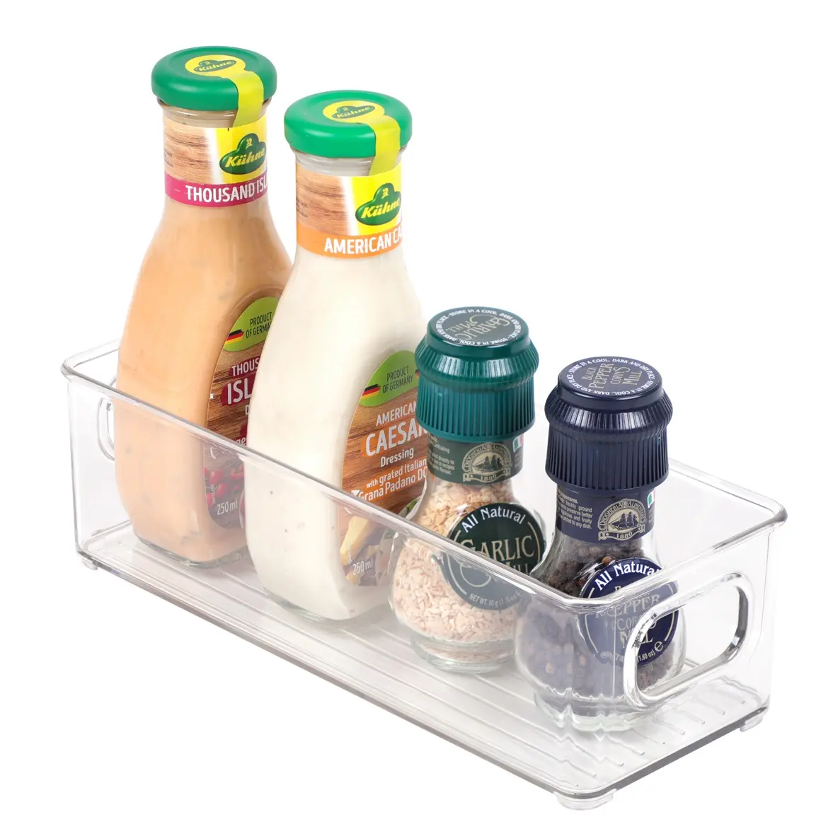 4 Delige Set Keuken Pantry Herbruikbare Stapelbare Koelkast Voedsel Plastic Opslag Lade Organizer Opbergdozen & Bakken