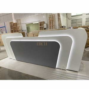 零售商店新设计厚材料节省空间前台表耐磨表面接待处 - Product Image 4