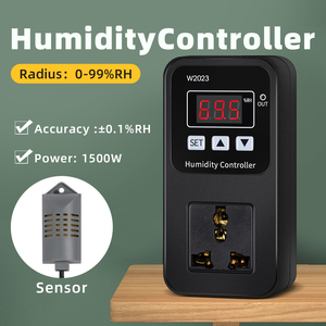 Interruptor de controlador de humedad inteligente W2023, termostato de 110V y 220V, dispositivo de detección de humedad con sonda de Sensor para almacenamiento de invernadero - Product Image 3