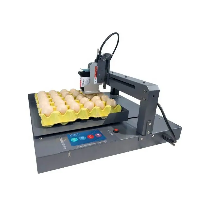 MSJ Totalmente Automático Tij Plate Duck Egg Impresora de inyección de tinta Tipo de tinta Imprime Fecha Nombre Patrón