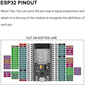 ESP-WROOM-32 scheda di sviluppo del microcontrollore ESP32 espansione Breakout scheda GPIO 1 in 2 per la versione stretta a 38pin