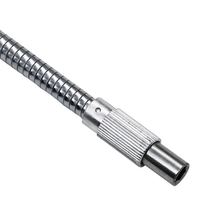 6.35mm 1/4 "altıgen esnek hortum tornavida uzatma Bit tutucu esnek tornavida uzatma adaptörü 200mm Metal esnek şaft