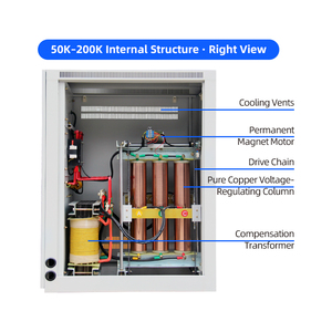 50kw 100 AMP 3 giai đoạn Điện áp ổn định SBW 50kva 3-giai đoạn điều chỉnh điện áp cho Powering lớn thiết bị thương mại - Product Image 2
