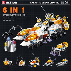 JIESTARTOYSスペースマーズリサーチシャトルスペースシャトルおもちゃビルディングキット、マーズローバーと宇宙飛行士ミニフィギュアトップSTEMおもちゃ - Product Image 4