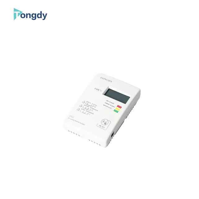 Tongdy 3 Color Backlit LCD Modbus RS485 -Certified VOC Monitor Air Quality Monitor for a Healthier Building