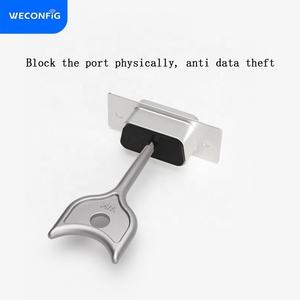 ล็อคตัวเชื่อมต่อ DB9, Serial RS232 VGA Port Blocker, DB9 Blocker, (100blockers บวก2คีย์) - Product Image 2