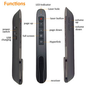 2.4G PPT Wireless Demonstrator Powerpoint Remote Slide Pen Pointer Wiederauf ladbarer Lehrer Remote Clicker - Product Image 4