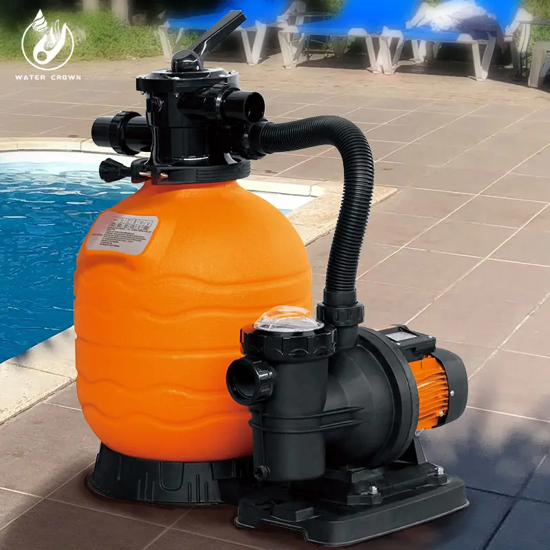 Suministro DE CORONA DE agua Sistema de filtrado de piscina comercial con bomba y filtro Filtro de arena de plástico para piscina y spa