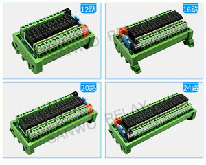 <strong>4</strong>-24 Channels PLC Control Board Relay Module Coil Voltage DC5V/12V/24V <strong>Input</strong> PNP/NPN APAN3124 Pluggable Relay 5A 1NO DIN Rail