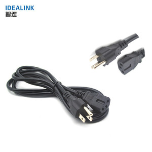 Copper Material Awg18 American Rounded Power Cord <strong>Cable</strong> Computer Monitor Power <strong>Cable</strong> - Product Image 6