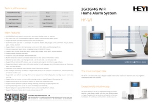 HY-W1 ev güvenlik sistemi WiFi/GPRS/<span class=keywords><strong>GSM</strong></span> 3G/4G PIR detektörü kapı sensörü USB Alarm ABS malzeme