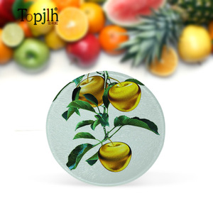 升华钢化玻璃砧板个性化设计diy礼品圆形砧板 - Product Image 1